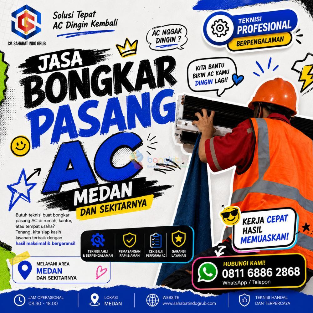 Bongkar Pasang AC Medan Tembung Terpercaya