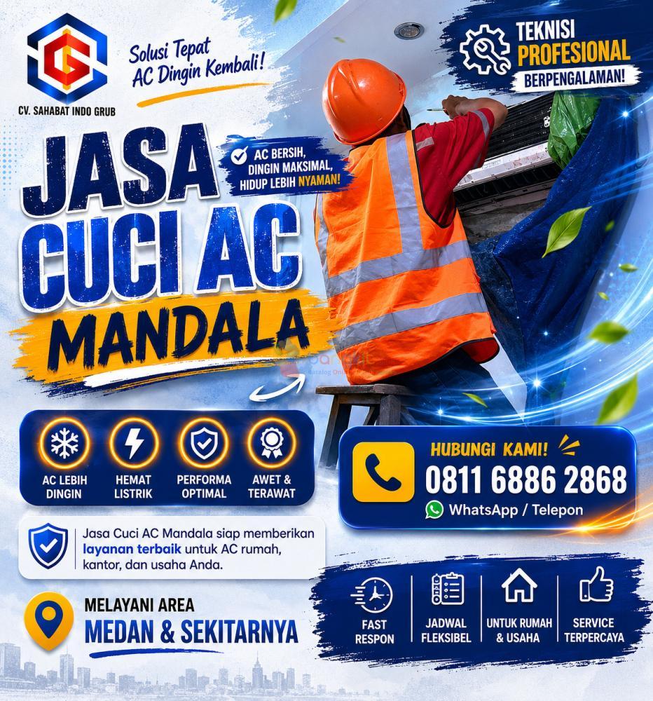 Cuci AC Mandala Solusi AC Bau dan Berdebu