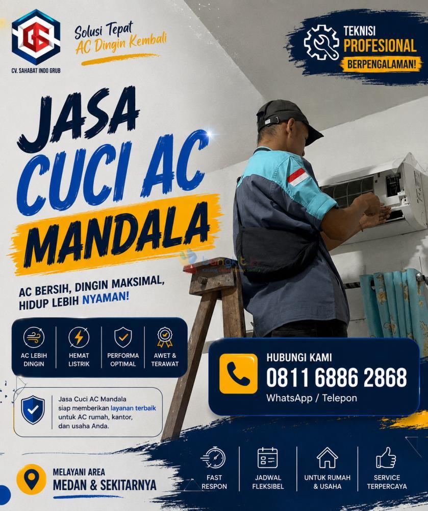 Cuci AC Mandala — Resmi, Rapi, dan Bergaransi