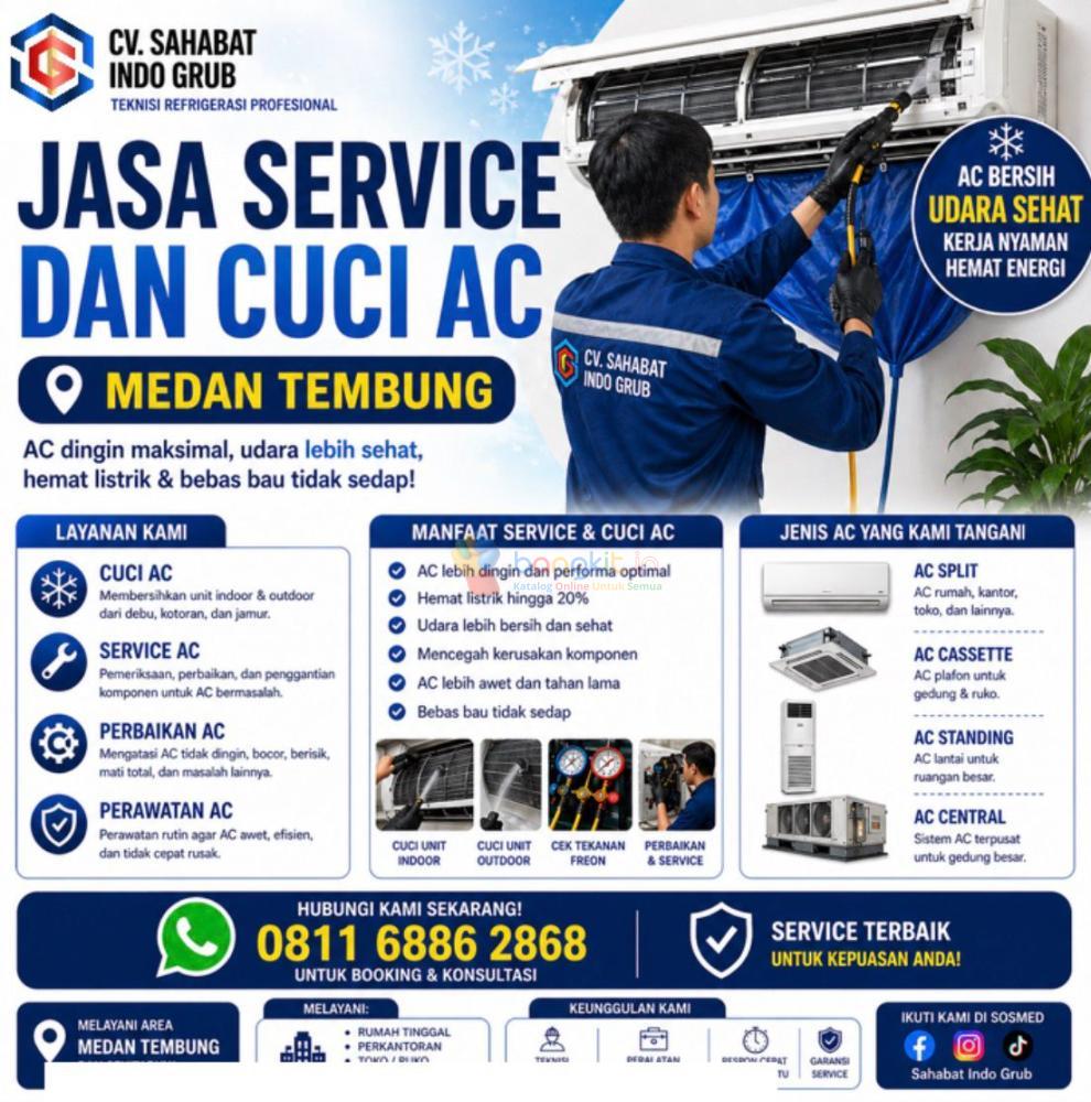 Service AC Terpercaya di Tembung!