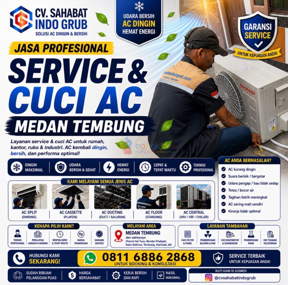 Cuci AC Medan Murah dan Berkualitas
