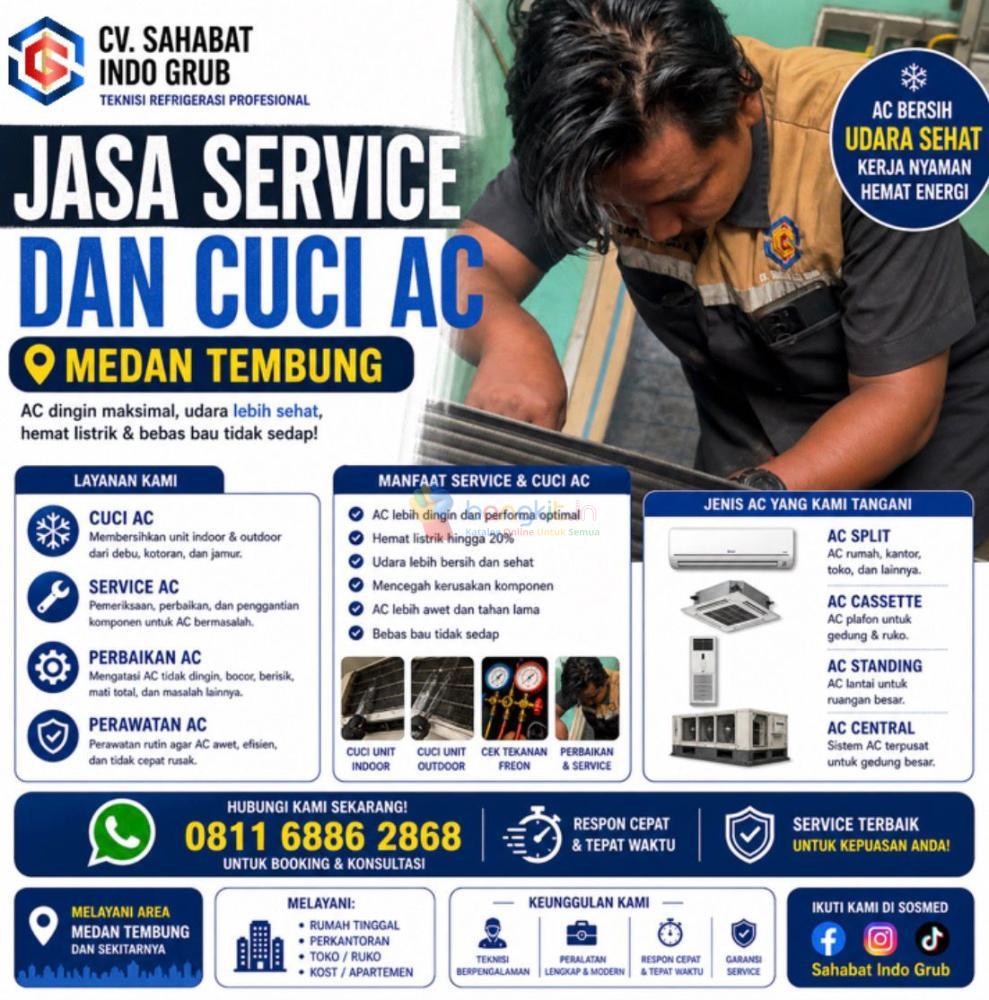 Jasa Cuci AC Medan Harga Promo