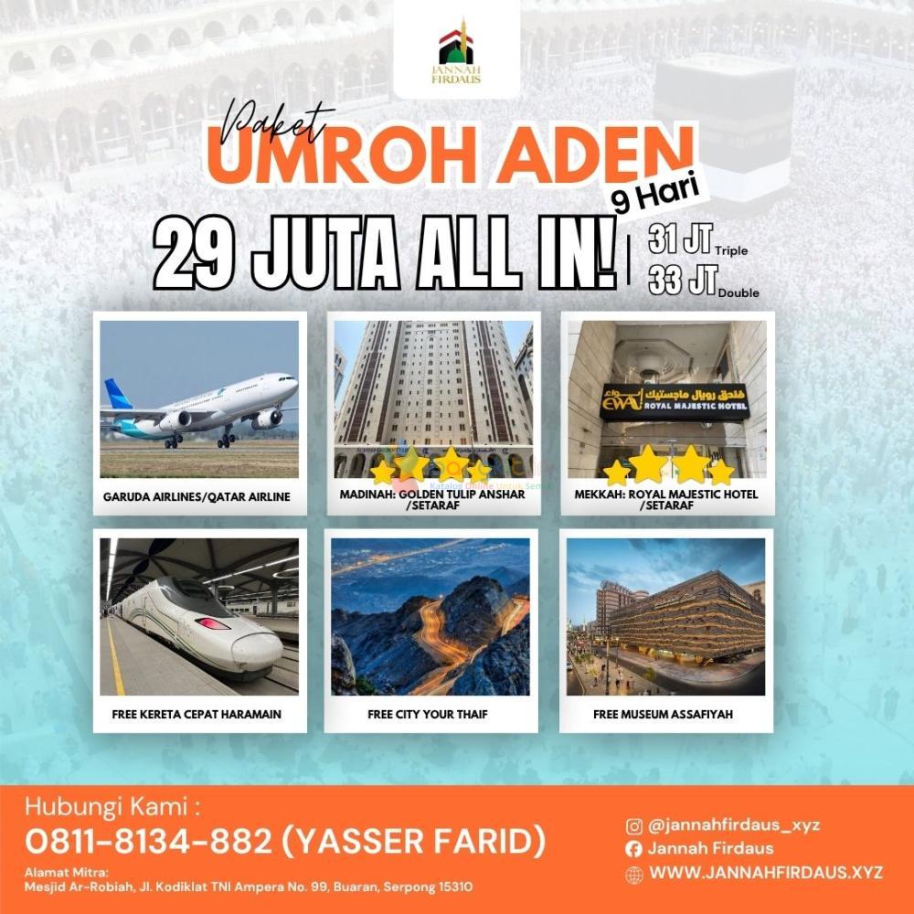 AMANAH! HUB: 0811-8134-882, Travel Umroh Murah Sumatera Selatan, Jannah Firdaus