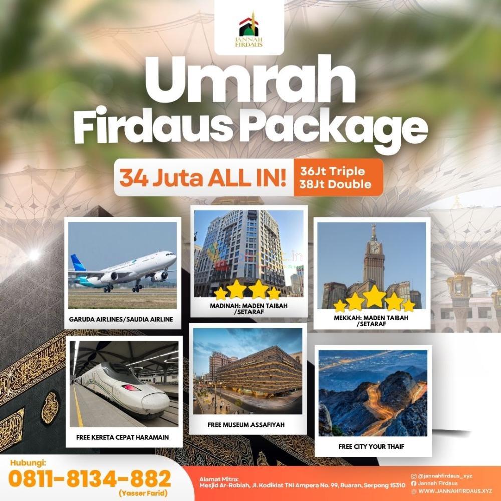 TERPERCAYA! CALL 0811-8134-882, Travel Umroh Resmi Riau, Jannah Firdaus