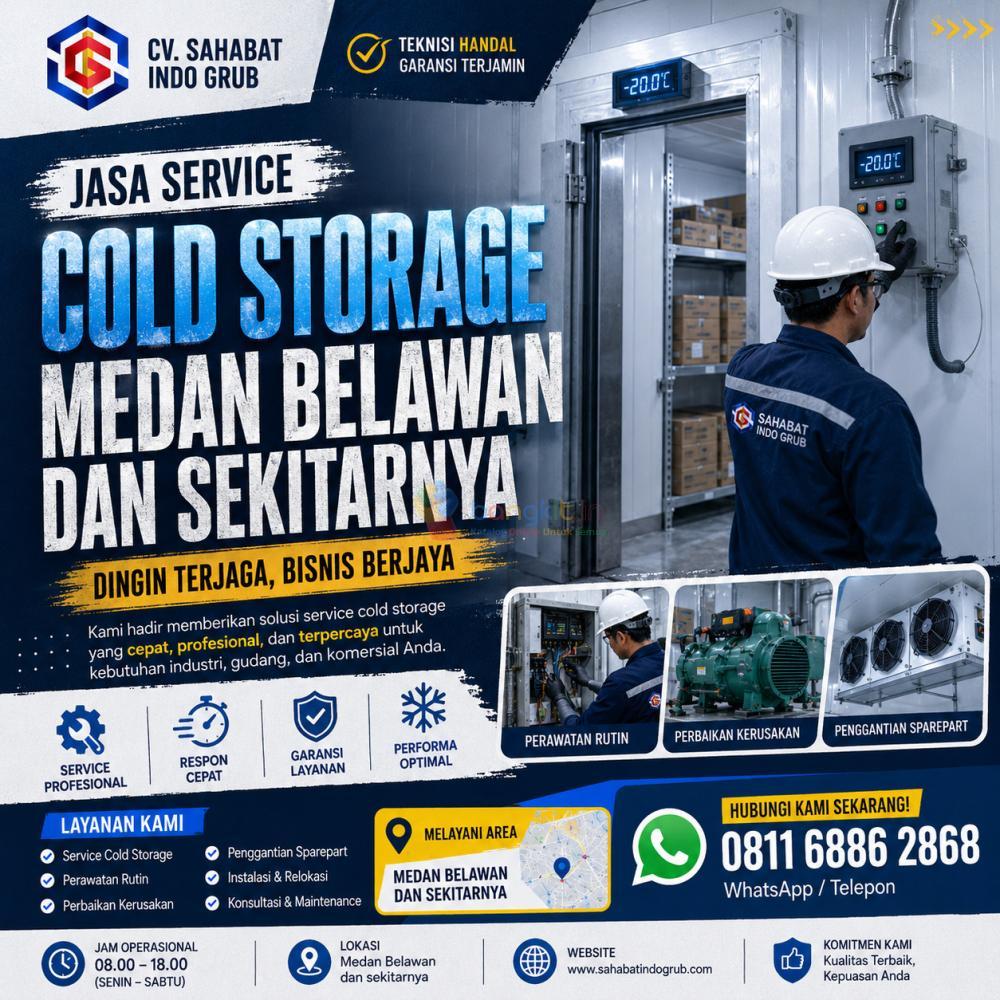 Jasa Service Cold Room & Cold Storage Belawan dengan Teknisi Ahli