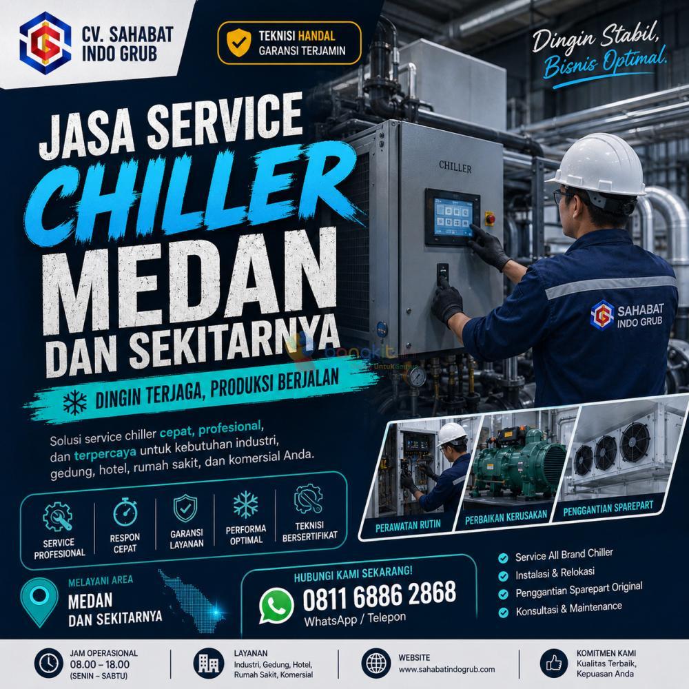 Jasa Service Chiller Panggilan Medan – Cepat, Tepat, dan Profesional