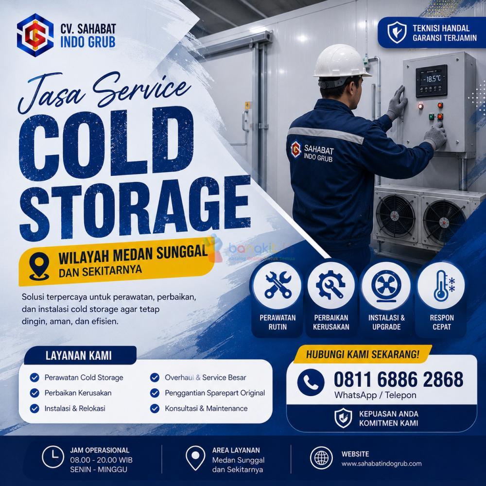 Jasa Service Cold Storage Medan Sunggal dan Sekitarnya – Teknisi Profesional & Bergaransi