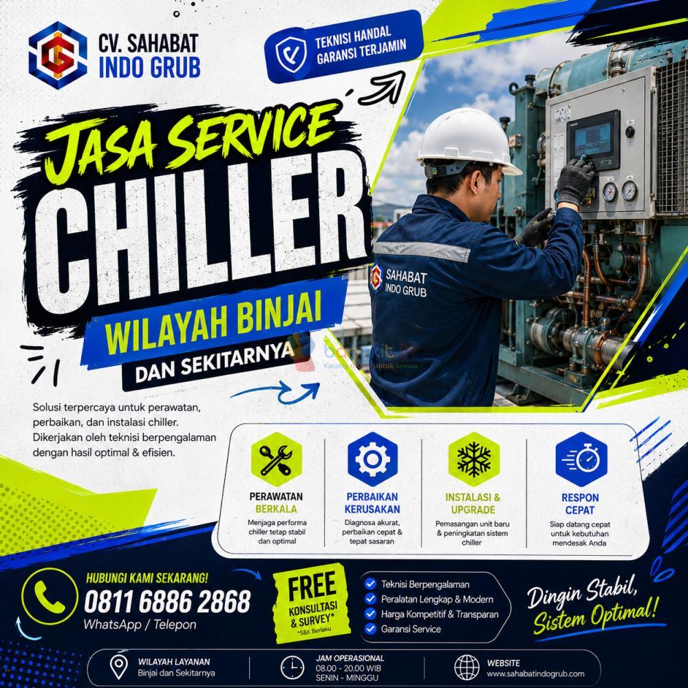 Teknisi Chiller Binjai dan Sekitarnya – Perbaikan Semua Merek Chiller