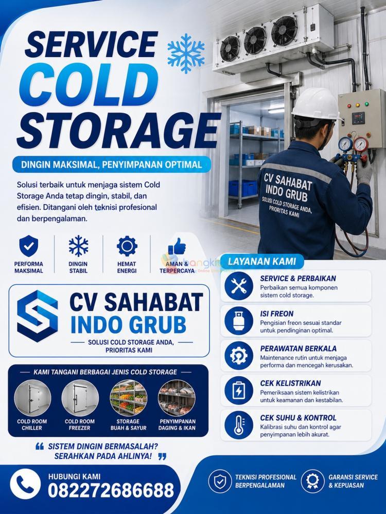 Service Cold Storage Medan Amplas – Teknisi Profesional & Bergaransi ❄️