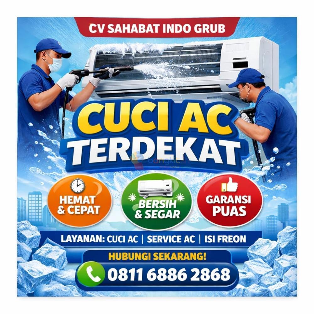 Cuci AC Terdekat Medan Barat – CV Sahabat Indo Grub Profesional & Bergaransi ❄️: 0811-6886-2868