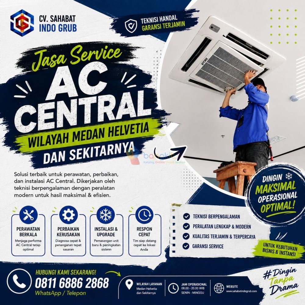Teknisi AC Central Medan Helvetia – Service, Cuci, dan Perbaikan Lengkap