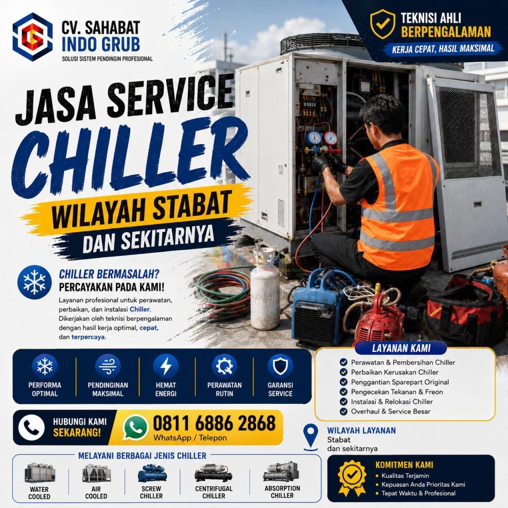 Jasa Perbaikan Chiller Stabat dan Sekitarnya – Cepat, Tepat, Hemat Biaya