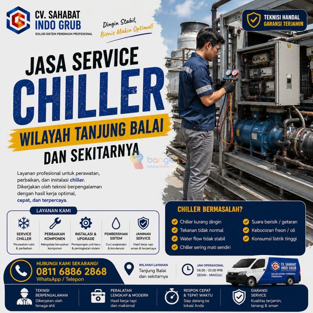 Jasa Perbaikan Chiller Tanjung Balai – Cepat, Tepat, & Hemat Biaya