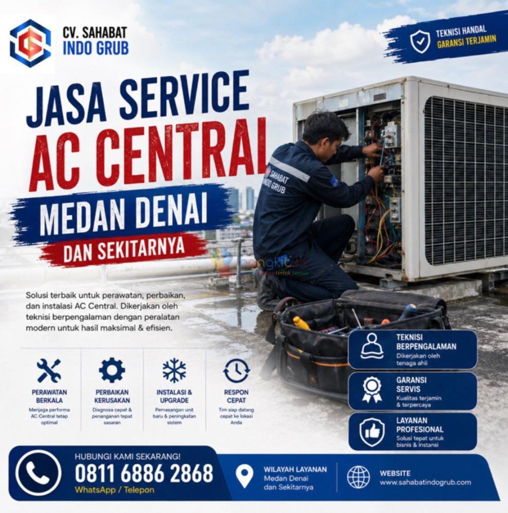 Service AC Central Medan Denai – Solusi Gedung, Kantor, & Usaha Anda