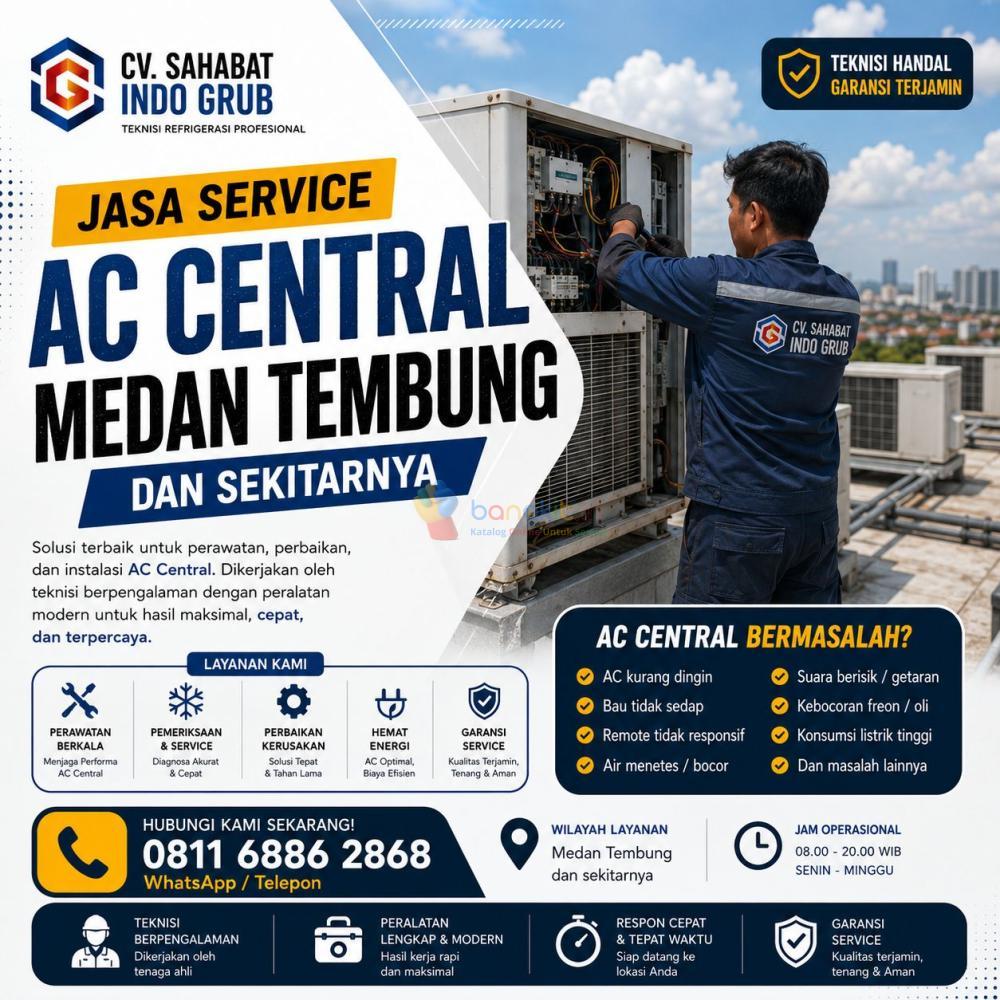 Service AC Central Medan Tembung dan Sekitarnya Harga Terjangkau