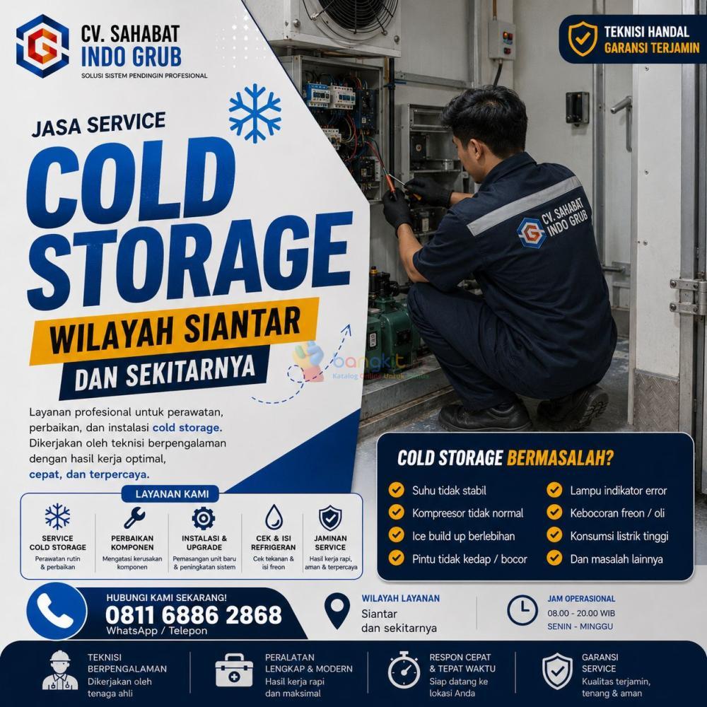 Jasa Service Cold Storage Siantar Profesional dan Bergaransi