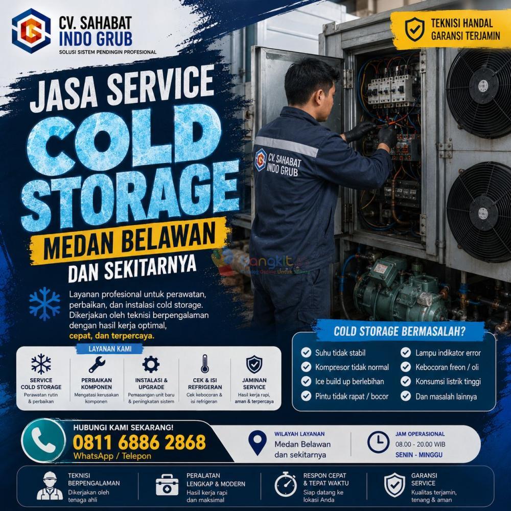 Jasa Maintenance Cold Storage Medan Belawan dan Sekitarnya | CV Sahabat Indo Grub