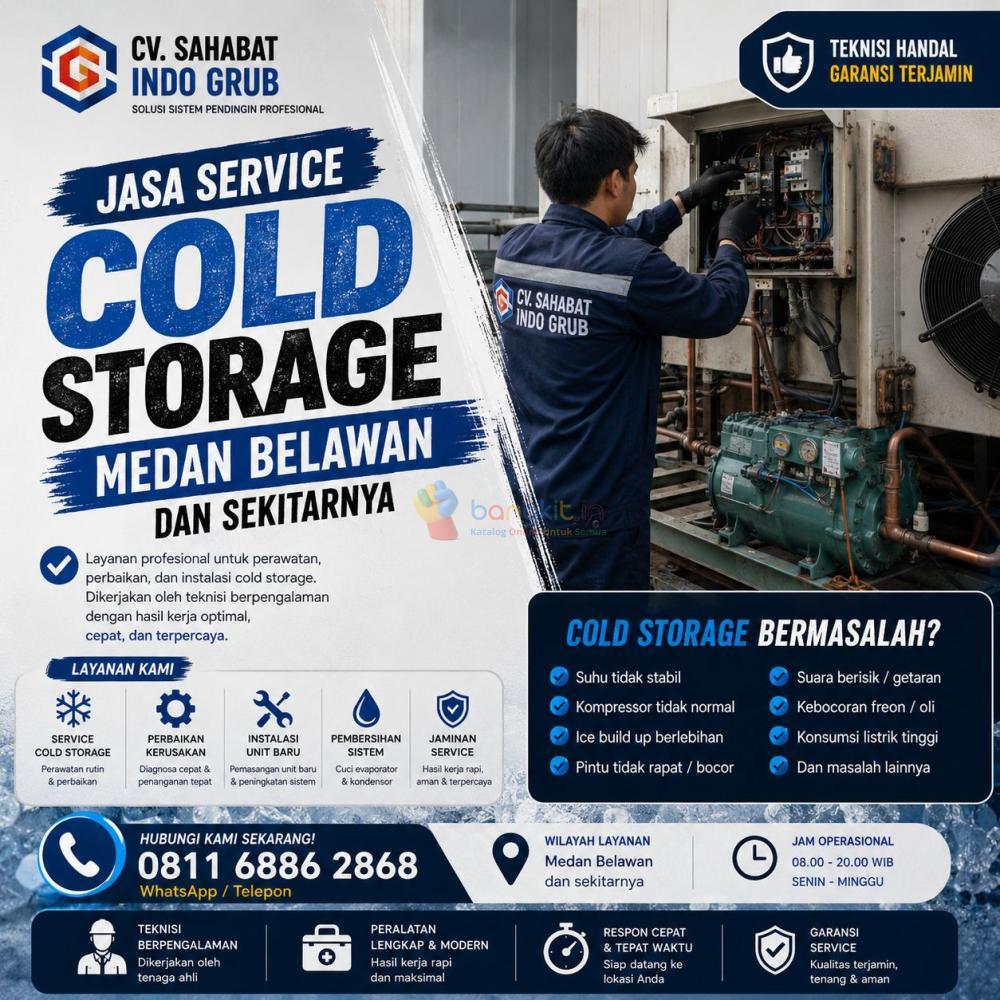 Jasa Perbaikan Cold Storage Medan Belawan dan Sekitarnya | Respon Cepat 24 Jam
