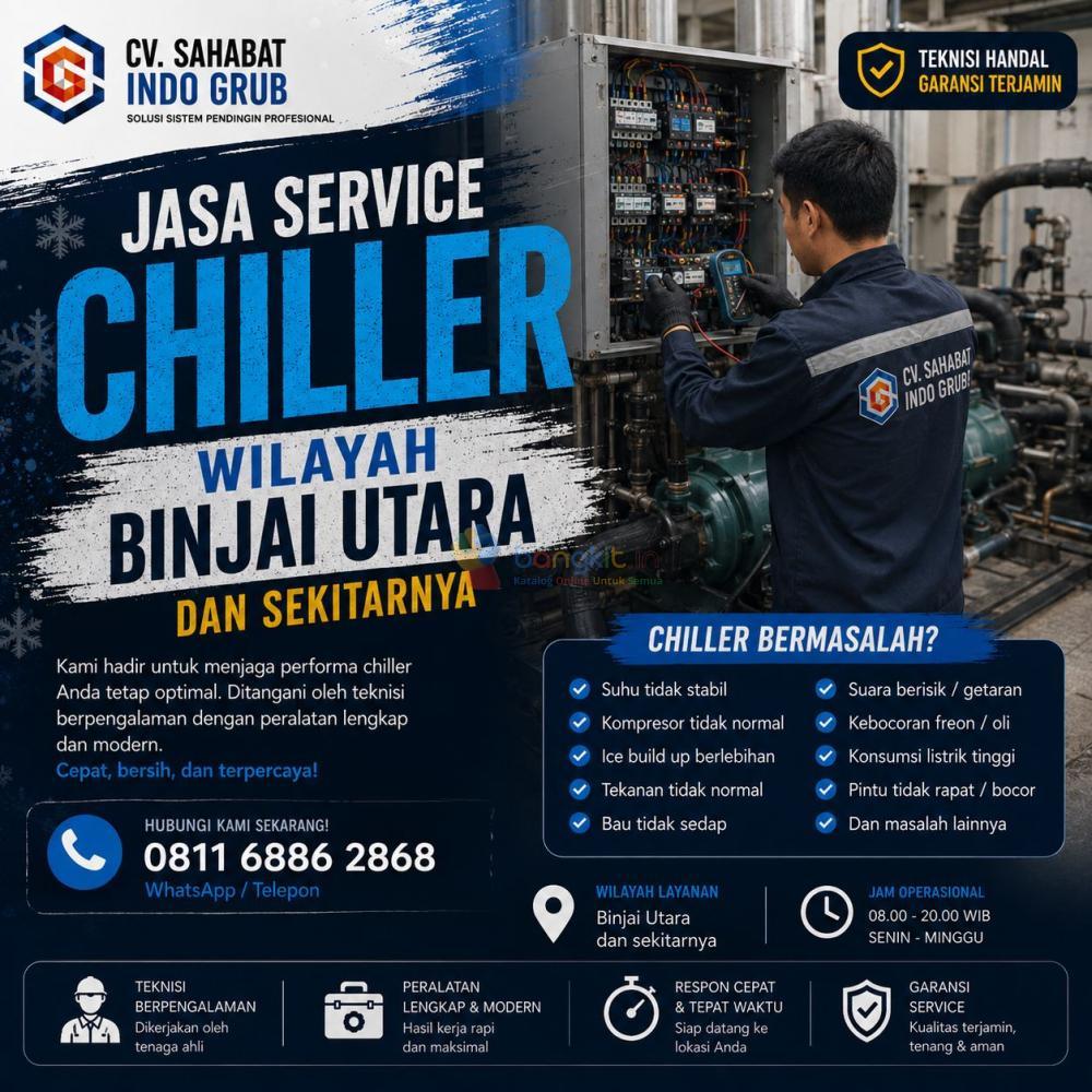 Jasa Maintenance Chiller Binjai Utara | Layanan Profesional untuk Chiller Komersial