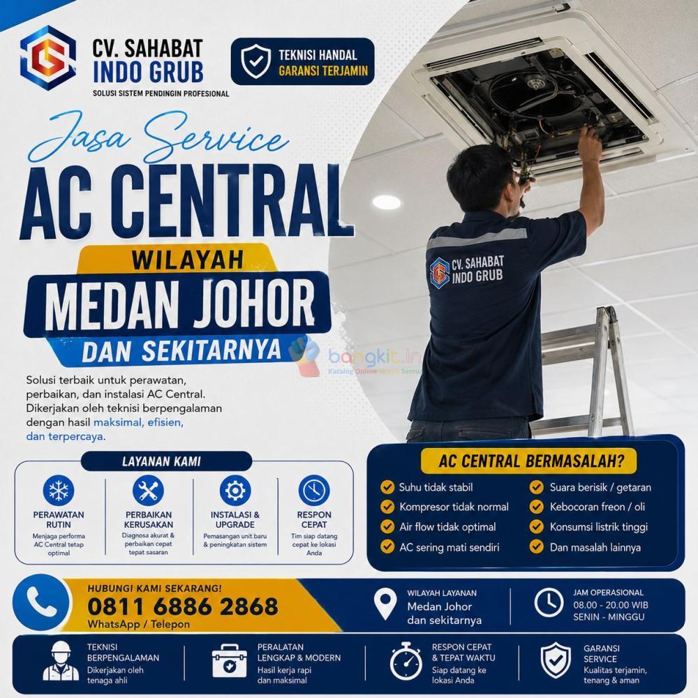 Jasa Perbaikan AC Central Medan Johor | Respon Cepat untuk Gedung, Kantor & Industri