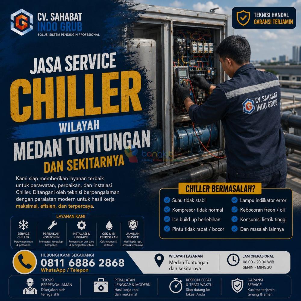 Service Chiller Medan Tuntungan Terpercaya | Perawatan, Perbaikan & Maintenance