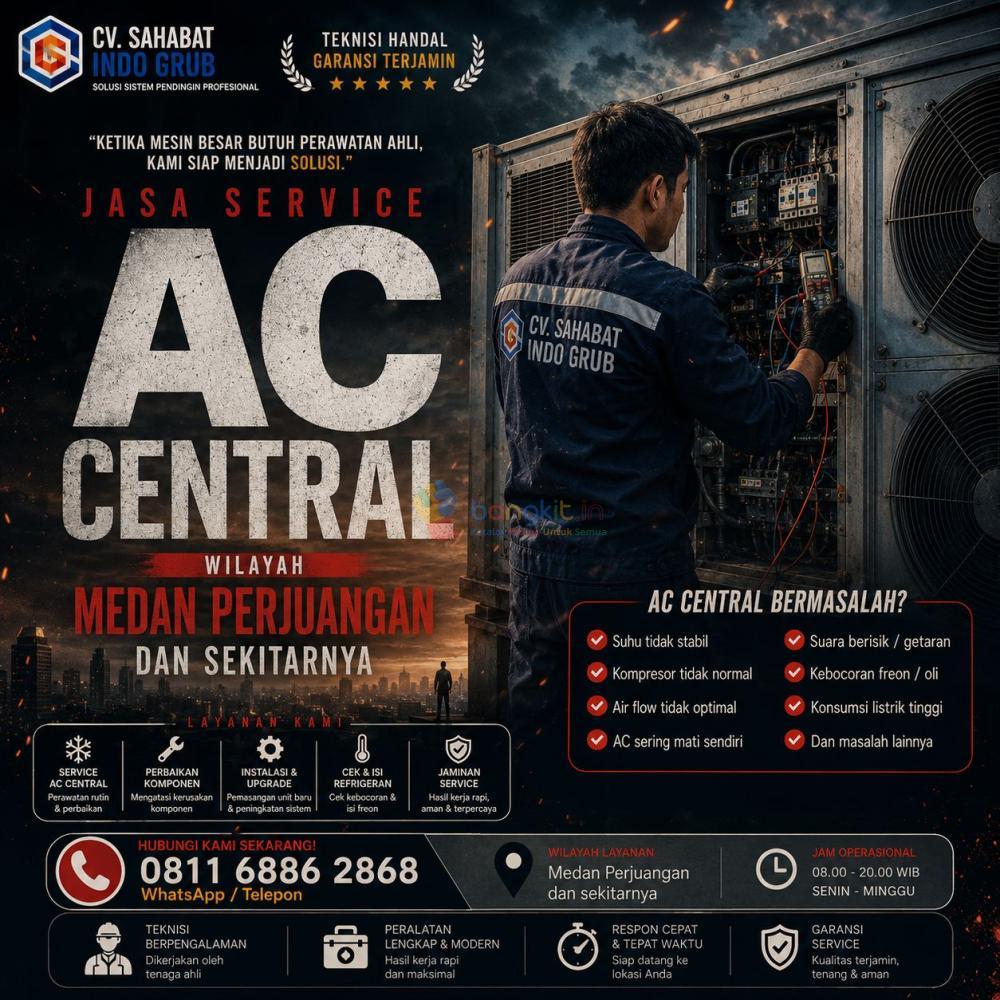 Jasa Perbaikan AC Central Medan Perjuangan | Solusi AC Tidak Dingin & Cepat Ditangani