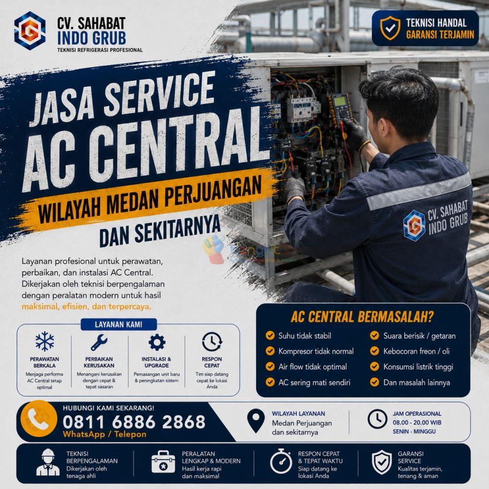 Jasa Service AC Central Medan Marelan Profesional | Perbaikan & Maintenance Terpercaya