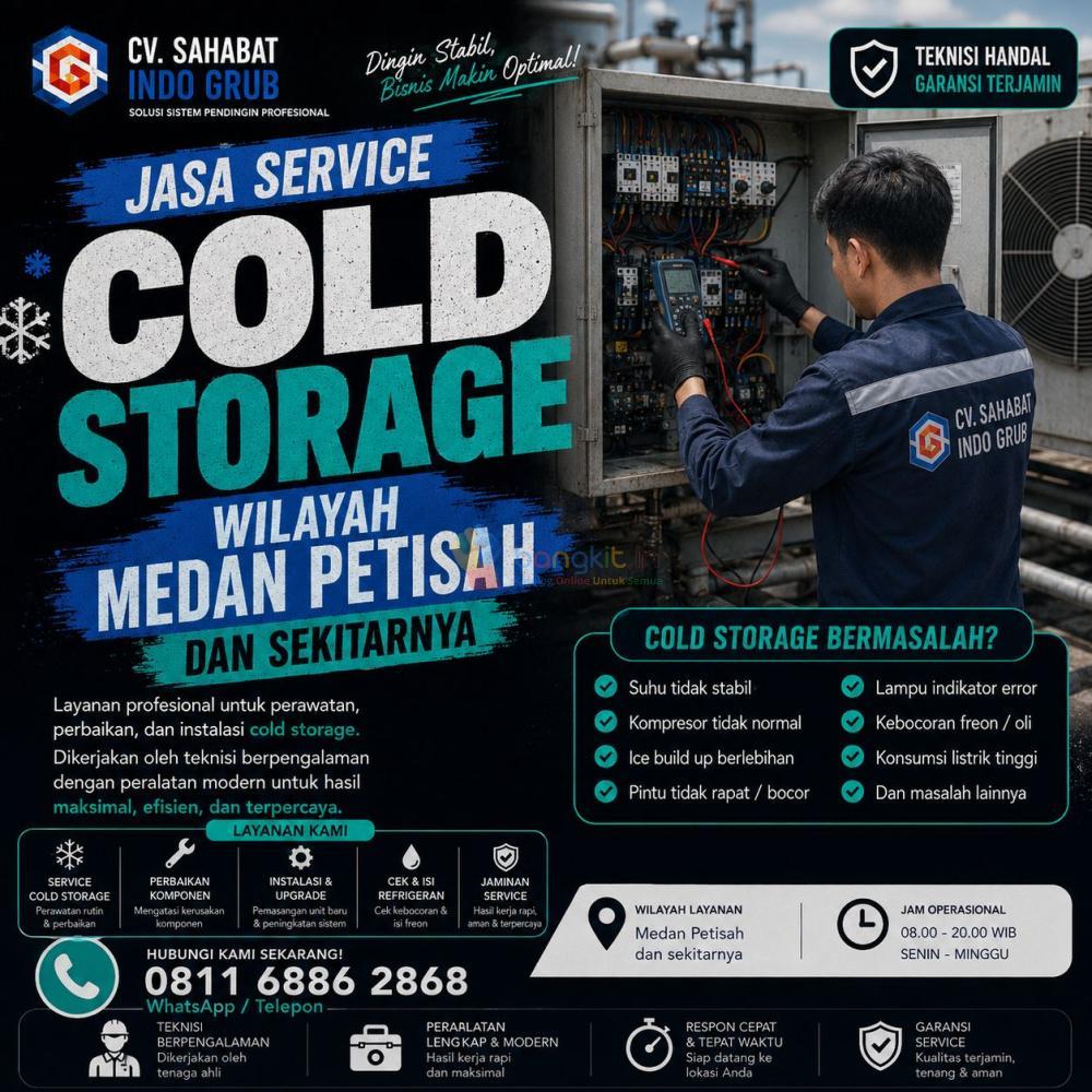 Jasa Maintenance Cold Storage Medan Petisah | Layanan Cepat untuk Restoran, Hotel & Industri