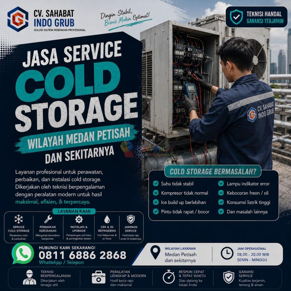Service Cold Storage Medan Petisah dan Sekitarnya | Perawatan Rutin untuk Bisnis Anda