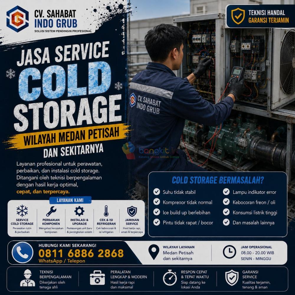 Jasa Service Cold Storage Medan Petisah Profesional | Perbaikan & Maintenance Bergaransi