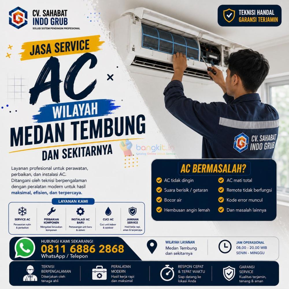 Jasa Service AC Medan Tembung dan Sekitarnya | Layanan Panggilan Rumah & Kantor