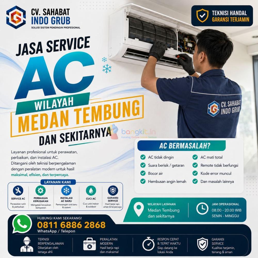 Service AC Medan Tembung Terpercaya | Cuci AC, Isi Freon & Perbaikan Cepat