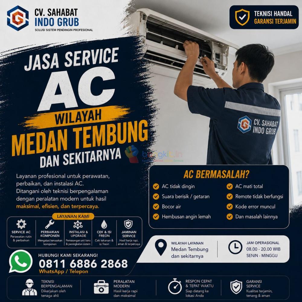 Jasa Service AC Medan Tembung Profesional | Teknisi Berpengalaman & Bergaransi
