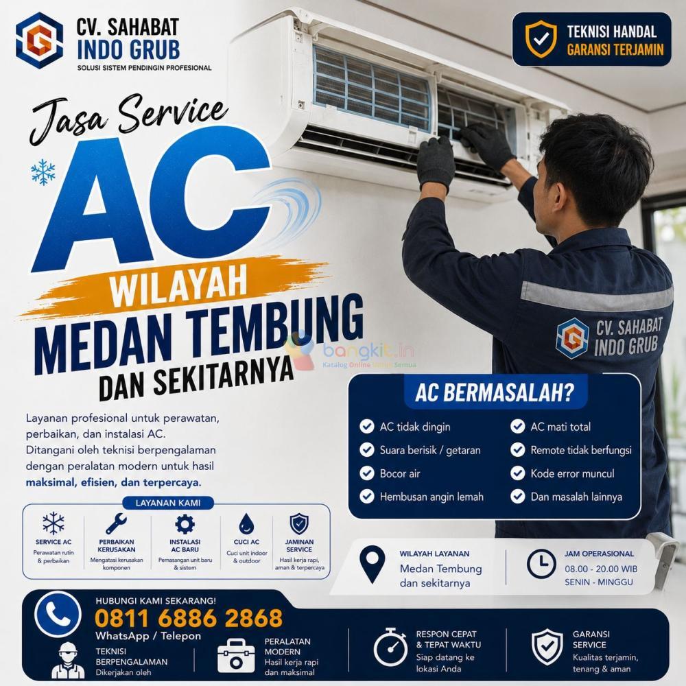 Jasa Perbaikan AC Medan Tembung | Solusi AC Tidak Dingin, Bocor & Berisik