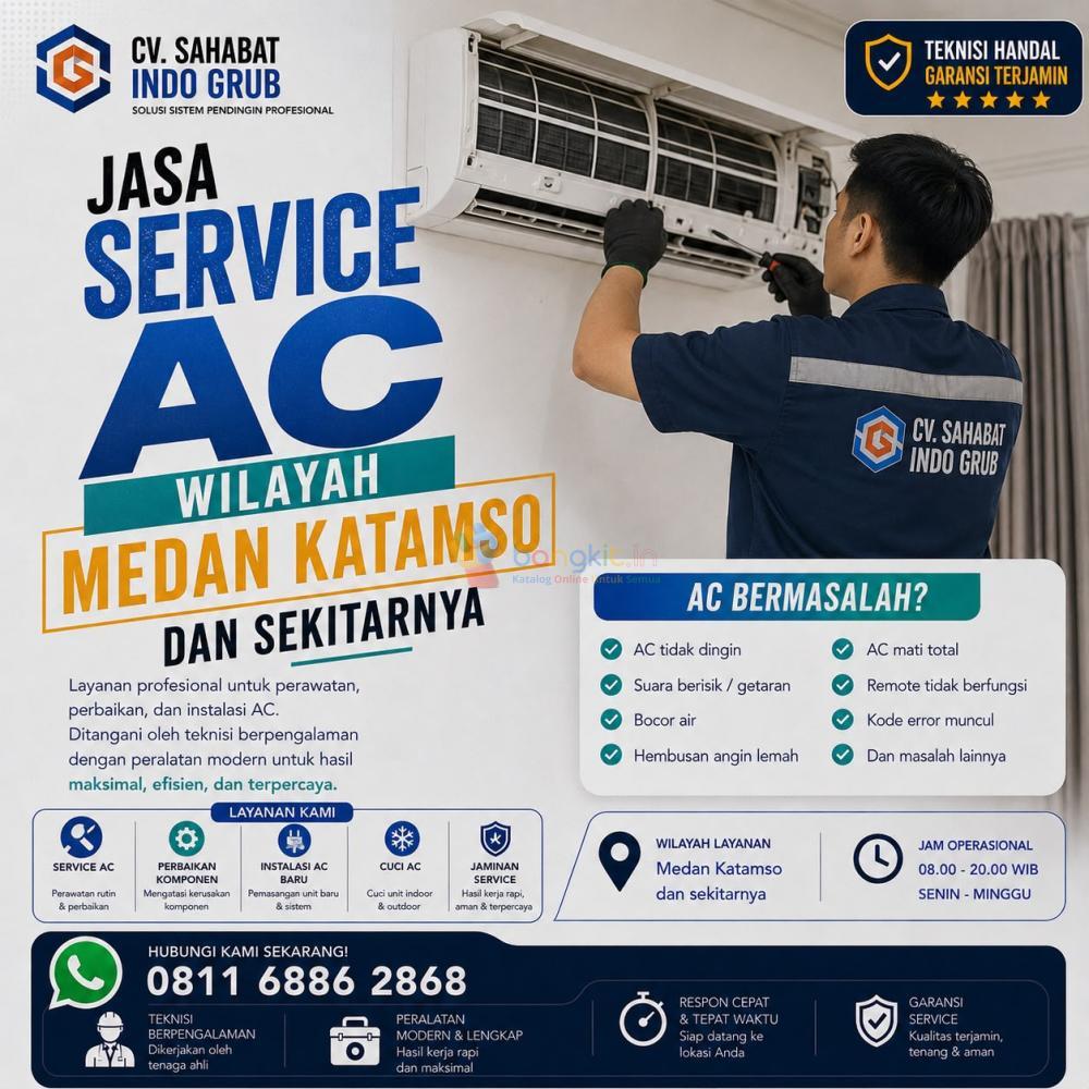 Service AC Medan Katamso Terpercaya | Perbaikan Cepat, Harga Terjangkau