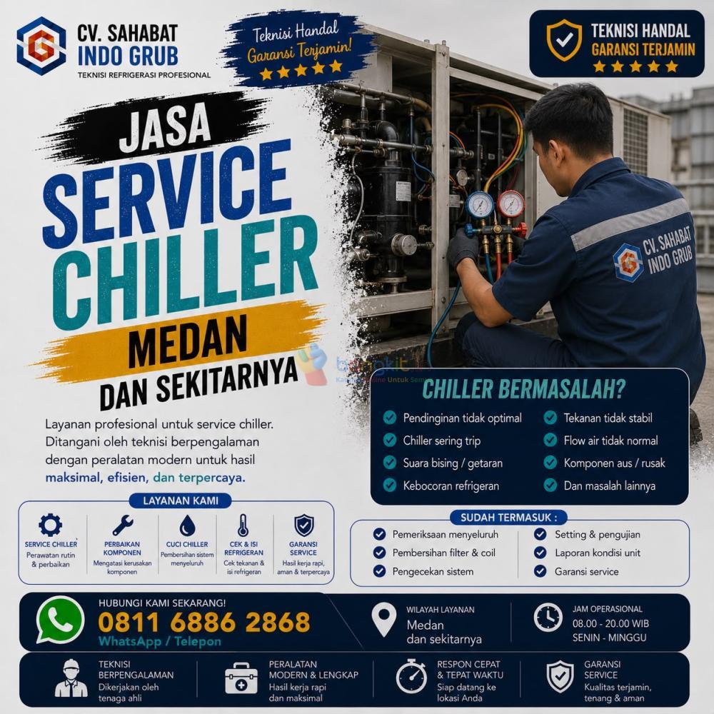 Service Chiller Medan Terpercaya | Perbaikan Cepat, Hasil Maksimal