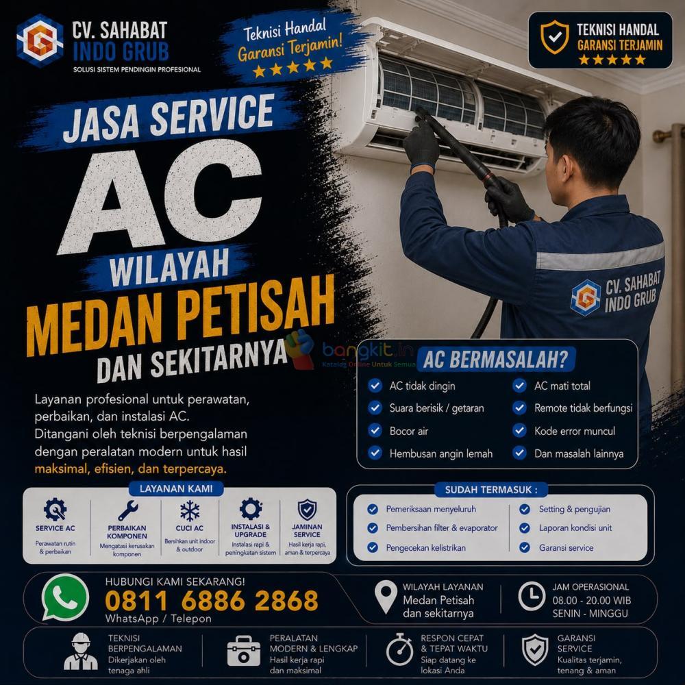 Jasa Service AC Medan Petisah | Maintenance, Perbaikan & Isi Freon