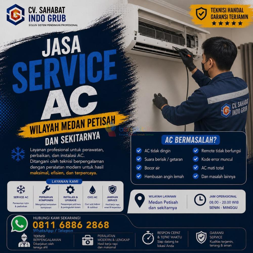 Service AC Medan Petisah Terpercaya | Perbaikan Cepat & Harga Terjangkau