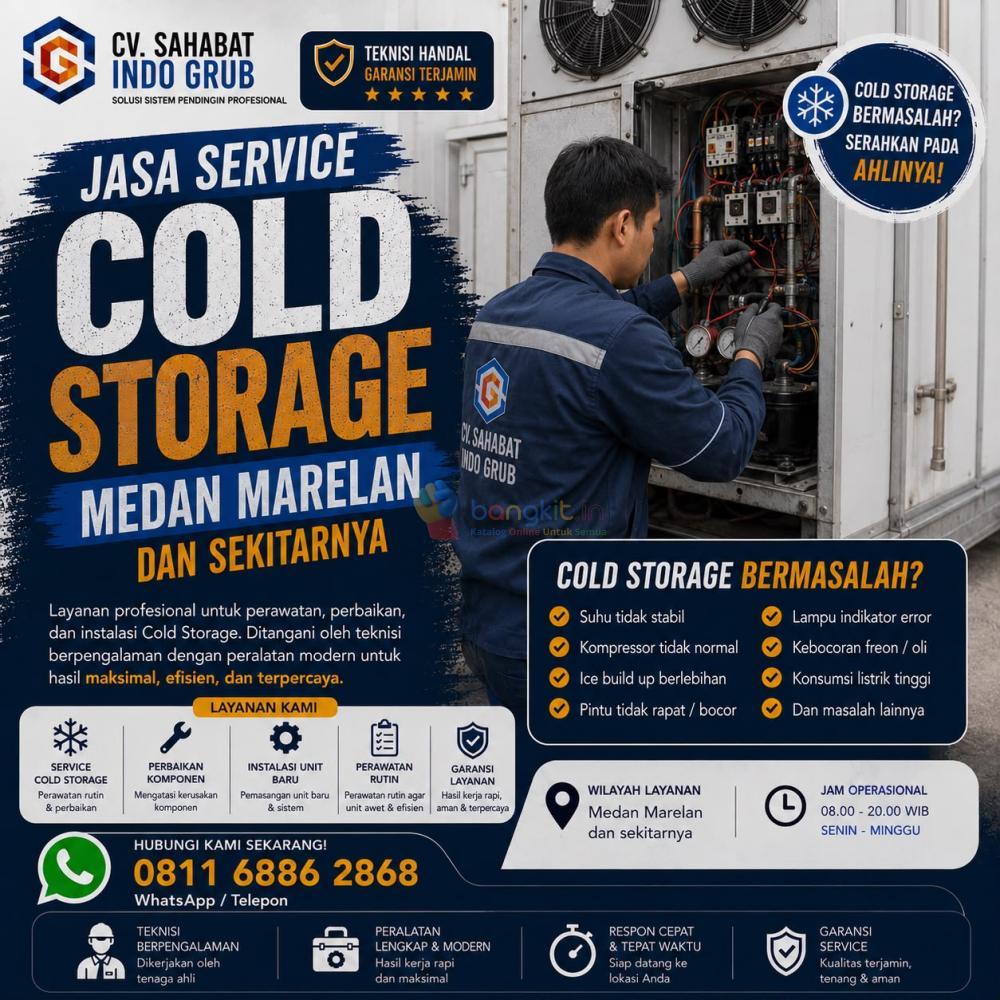 Jasa Service Cold Storage Medan Marelan Terbaik | Teknisi Berpengalaman & Harga Kompetitif