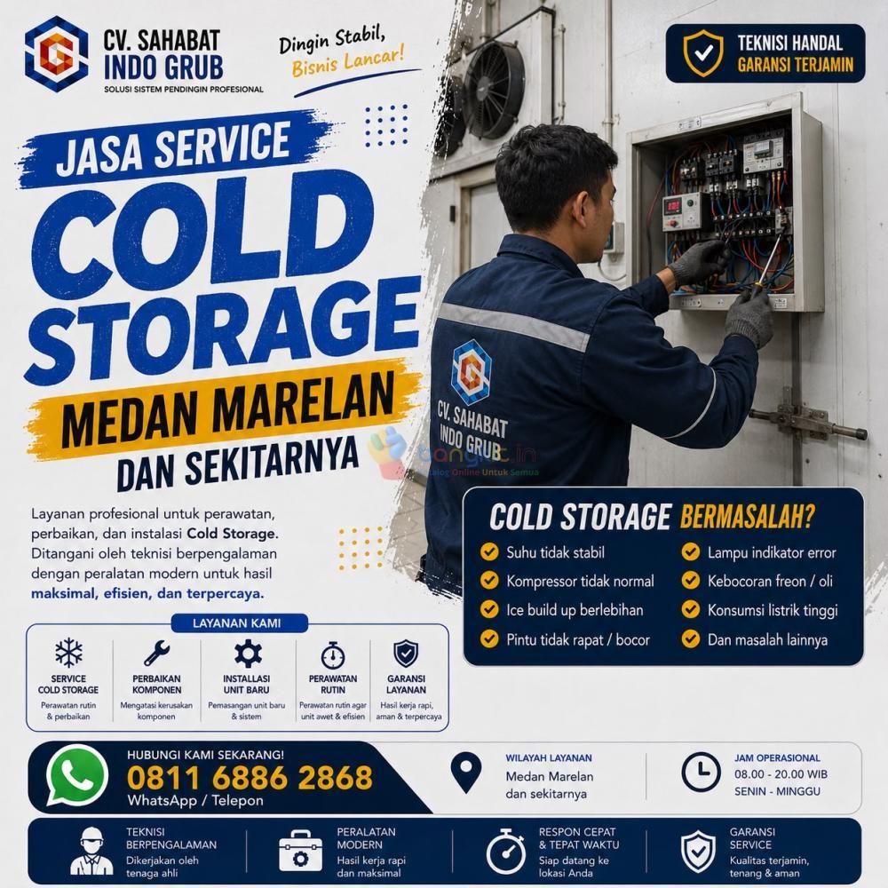 Service Cold Storage Medan Marelan Terpercaya | Perbaikan Cepat & Harga Terjangkau