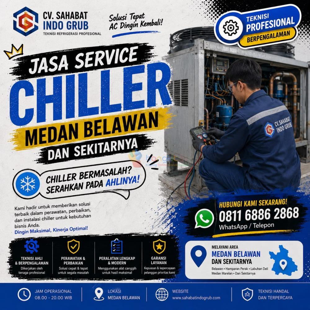 Service Chiller Medan Belawan dan Sekitarnya | Siap Melayani Panggilan 24 Jam