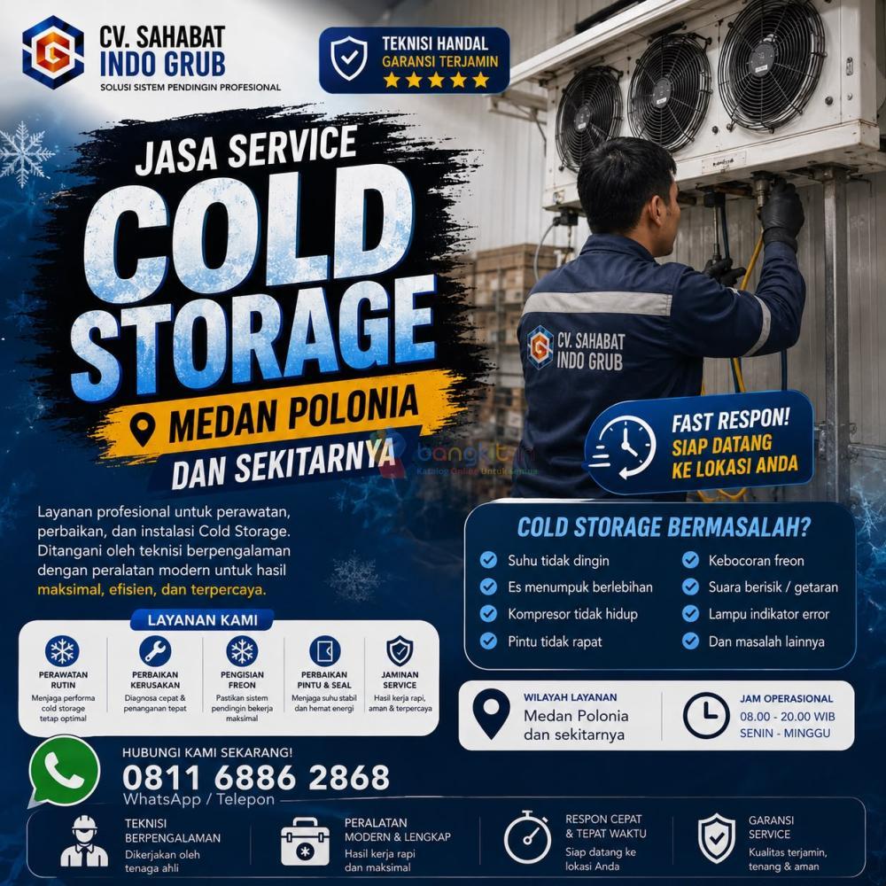 Jasa Perbaikan Cold Storage Medan Polonia | Solusi Cold Room untuk Industri & Bisnis