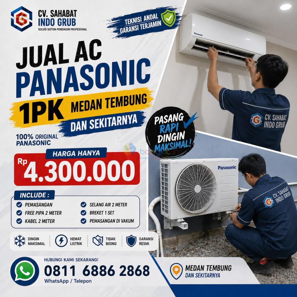 Toko AC Panasonic 1 PK Medan Tembung dan Sekitarnya | Harga Kompetitif & Siap Kirim