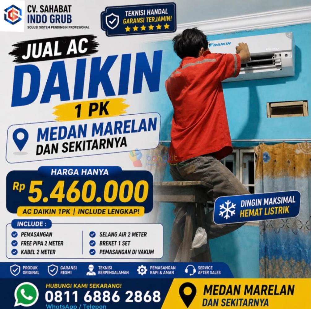 Jual AC Daikin 1 PK Medan Marelan | Solusi Pendingin untuk Rumah, Kantor & Ruko