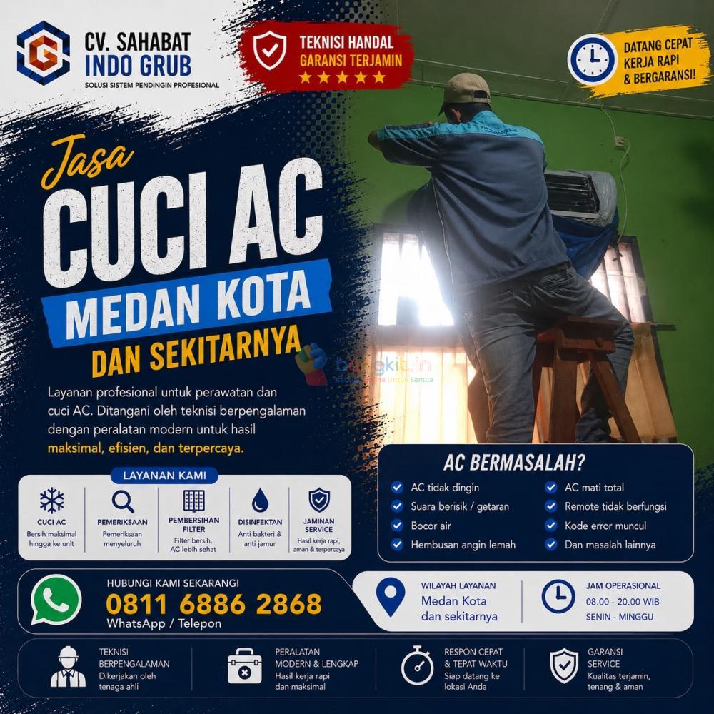 Cuci AC Medan Kota Terbaik | Hemat Listrik dengan Perawatan Berkala