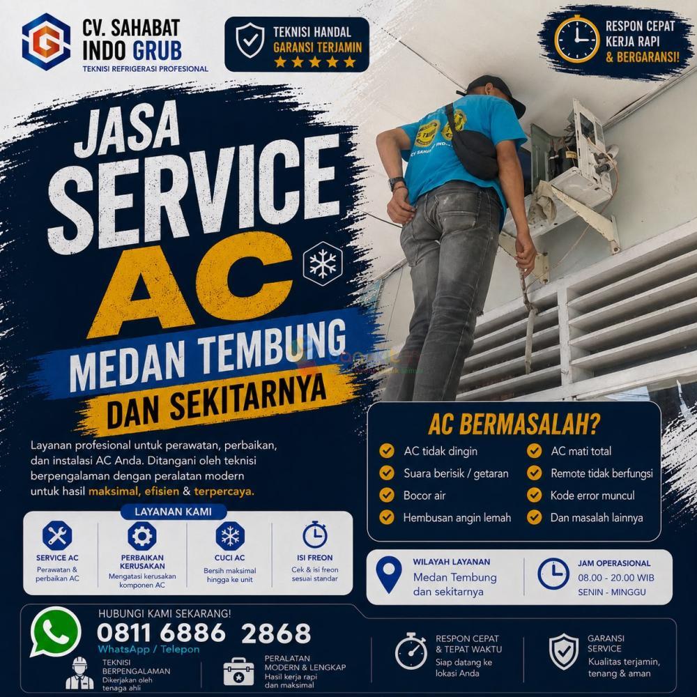 Service AC Medan Tembung dan Sekitarnya | Layanan Rumah, Kantor & Ruko
