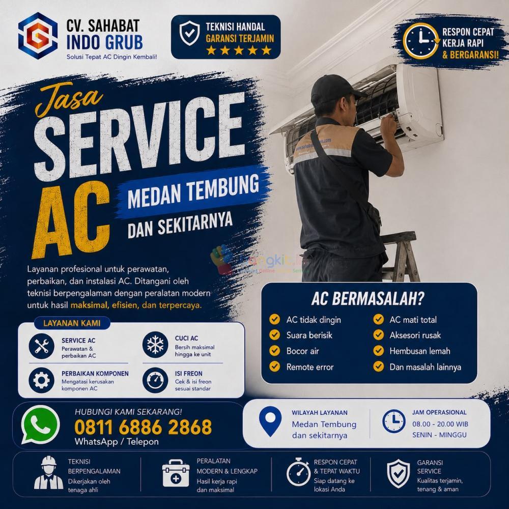 Teknisi Service AC Medan Tembung | Ahli Perbaikan Semua Merek AC