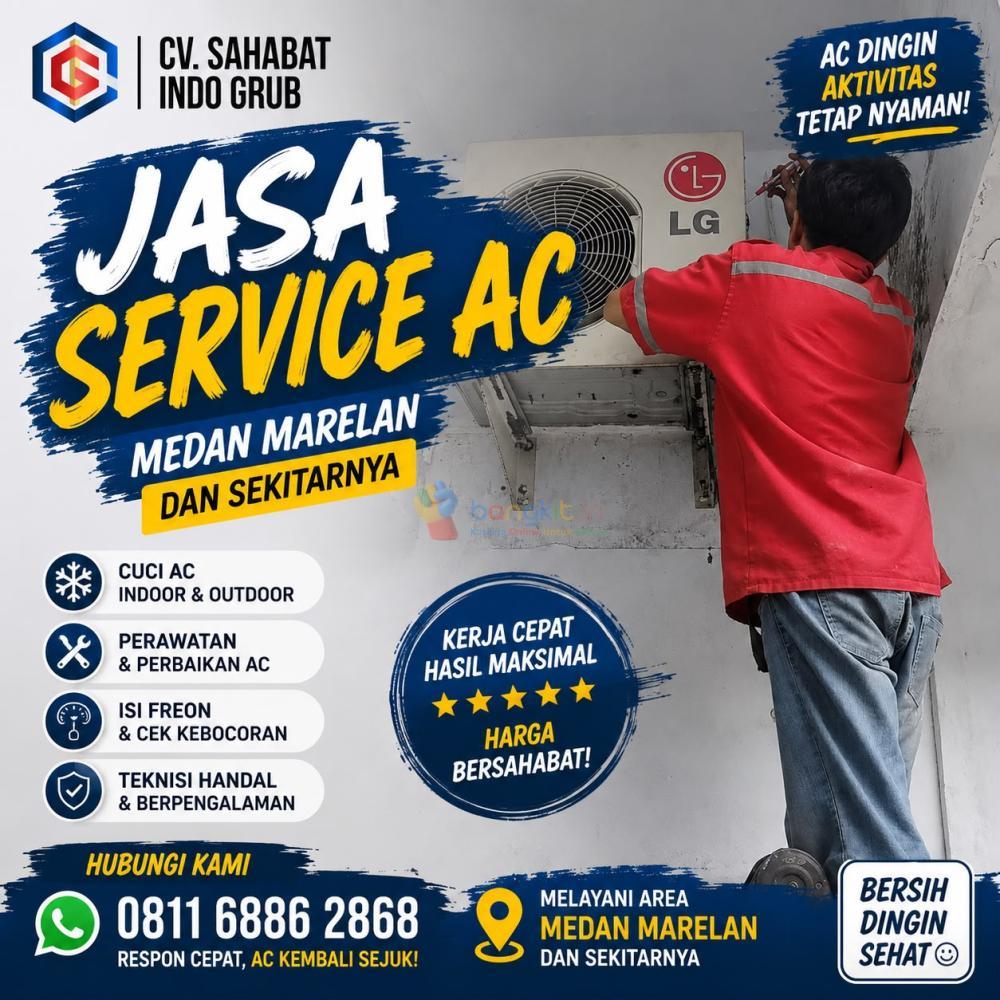 Service AC Medan Marelan dan Sekitarnya | Solusi Lengkap untuk Semua Permasalahan AC