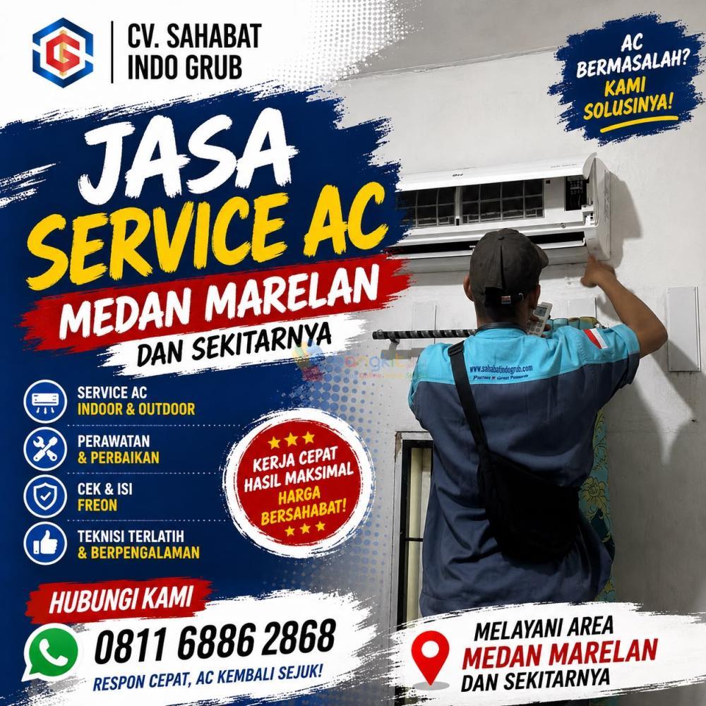 Service AC Medan Marelan | Isi Freon, Perbaikan & Perawatan Semua Merek AC
