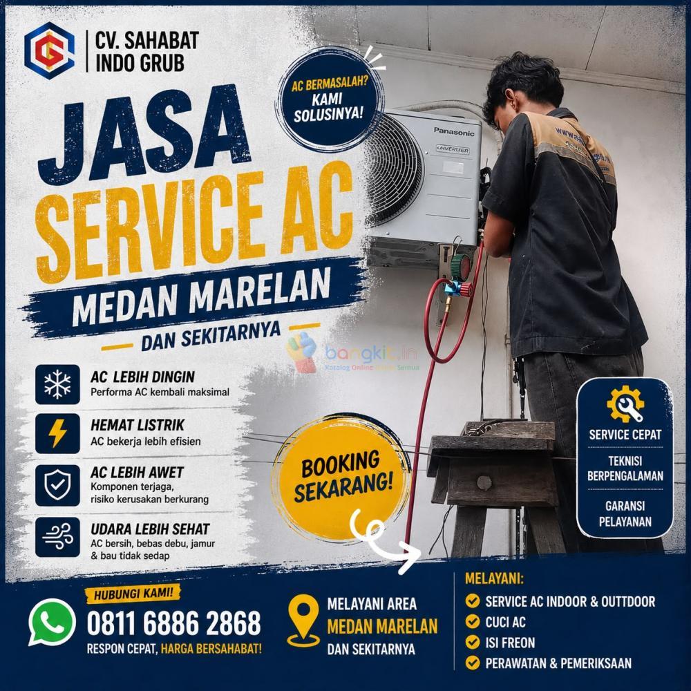Jasa Service AC Medan Marelan | Nggak Pakai Ribet, Teknisi Langsung Meluncur
